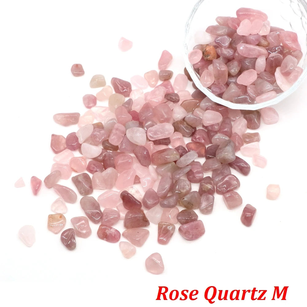 Natural Stone Tumbled Agate Gravel Crystals Chip Quartz Minerals Reiki Healing Specimen Gemstones Home Aquarium Decor DIY Crafts