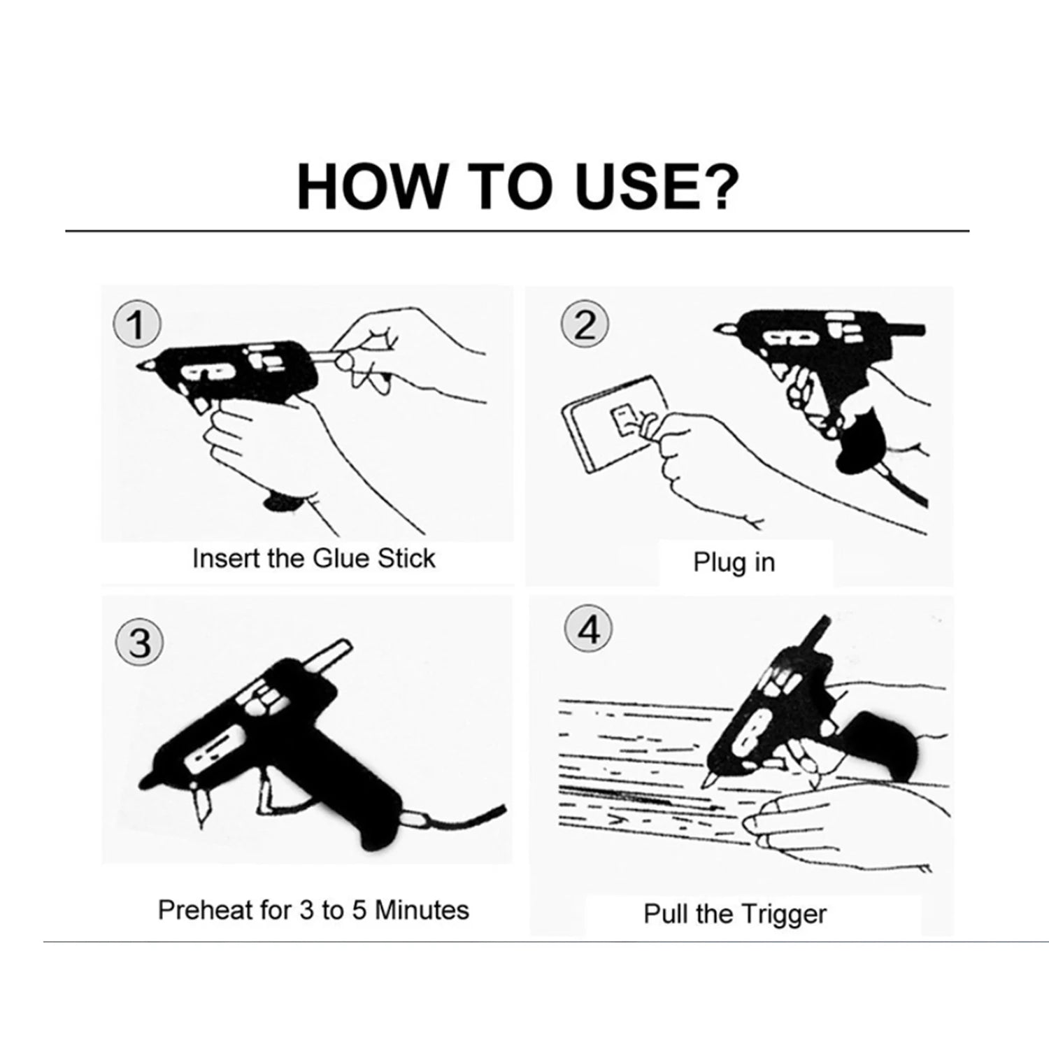 Hot Melt Glue Gun 60W/100W Power Adjustable Hot Melt Glue Machine Industrial Household DIY Glue Gun GT-10