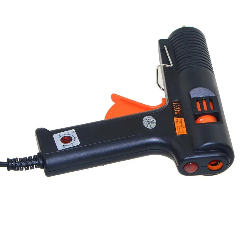 120W 11mm Adhesive Thermo Hot Melt Glue Gun Handy Heater Temperature Control Industrial Thermo Gluegun Repair With Glue Stick