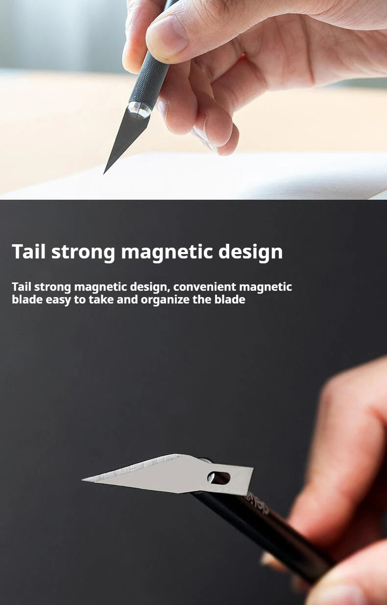 Deli Precision Scrapbooking Carving Knife - Card Making Hobby Knife for Paper Cutting Craft Pottery Clay Sculpture Ceramics Tool