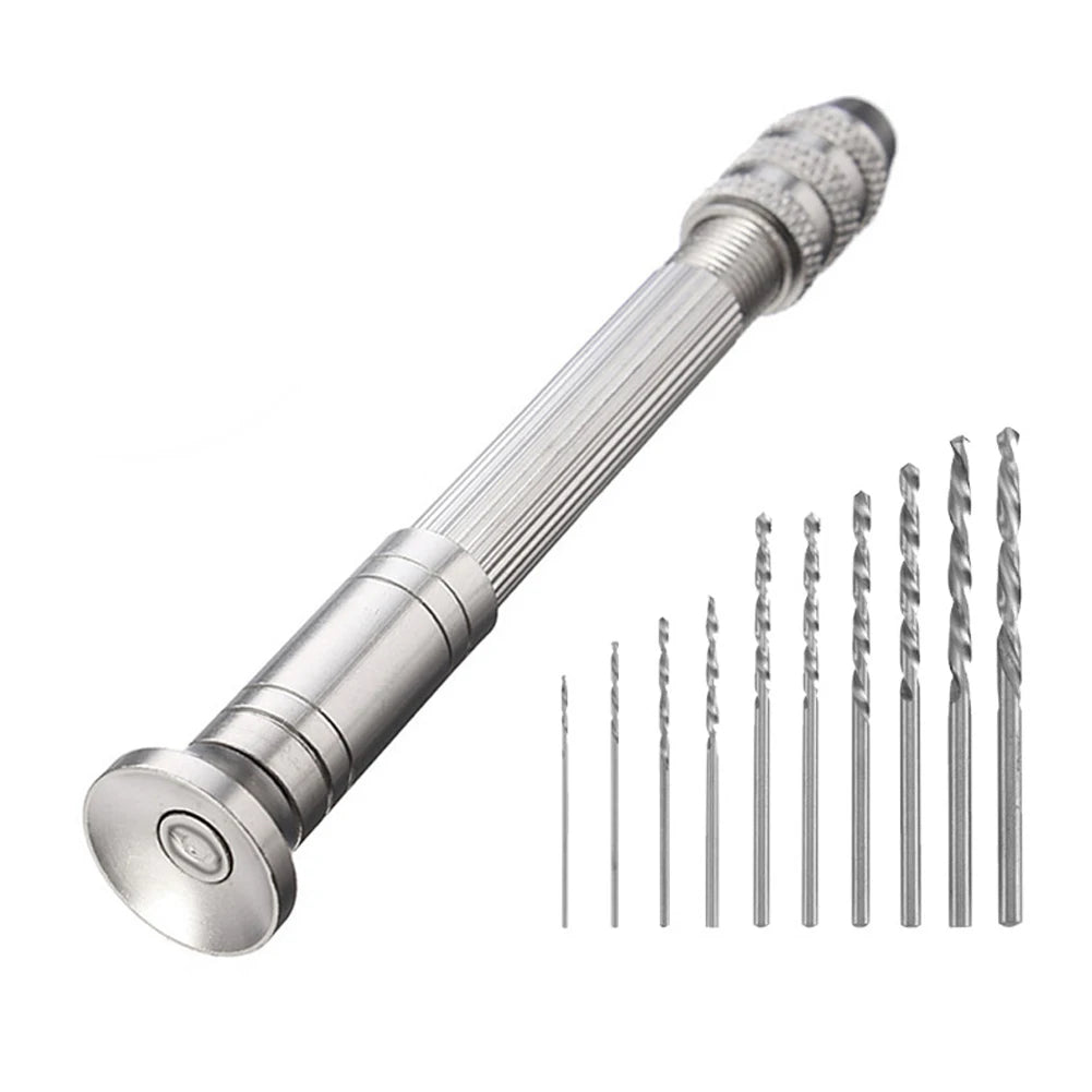 1/11pcs 0.3-3.2mm Mini Micro Hand Drill Woodworking Drilling Tools For Models Hobby Jewelers Drilling Rotary Tool DIY