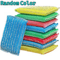 Steel Wire Sponge Wipe Non-stick Oil Brush Double Sided Cleaning Cloth Kitchen Dishcloth Scouring Pad Rag Cleaning Tool