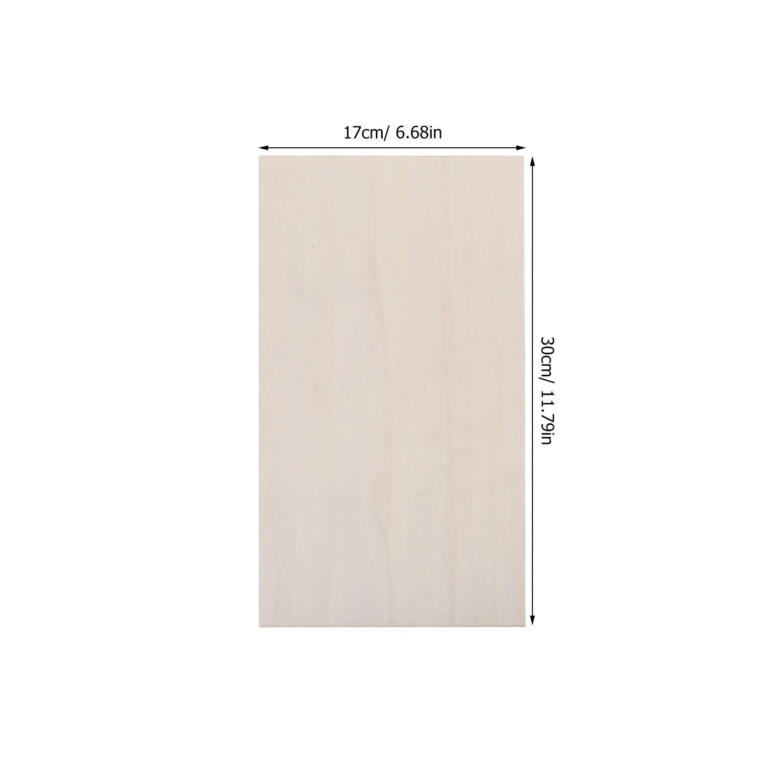 10Pcs 170x300x3mm Flat Plywood Sheets for Crafts Unfinished Blank Wood Boards Painting Carving DIY Projects Craft Wood Pieces