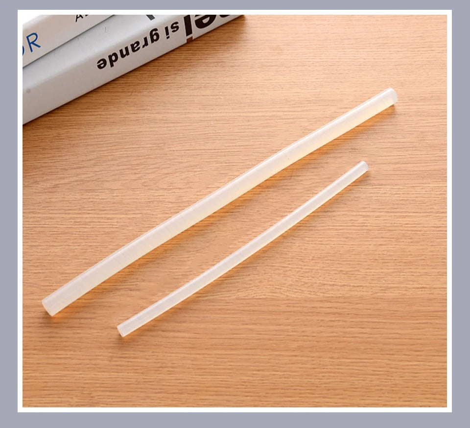 Hot Melt Glue Sticks 7mm/11mm Translucent Strong Viscosity Rods For Glue Gun High Temperature Resistant Hot Glue 10~50Pcs