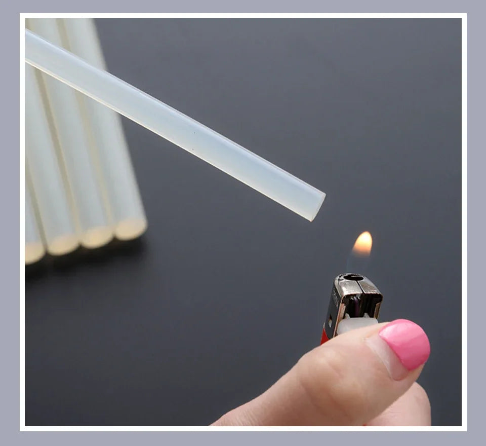 Hot Melt Glue Sticks 7mm/11mm Translucent Strong Viscosity Rods For Glue Gun High Temperature Resistant Hot Glue 10~50Pcs