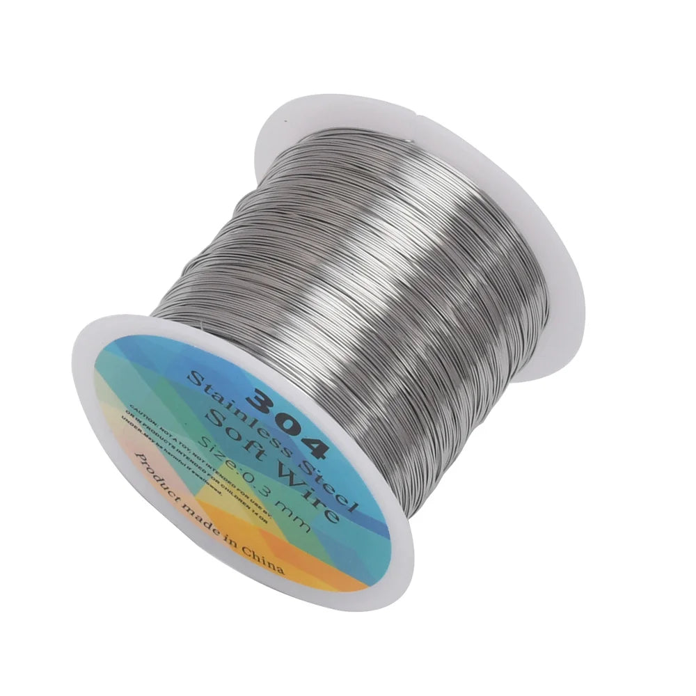 20 22 24 28Gauge Stainless Steel Wire for Jewelry Making DIY Crafts Project Jewelry Finding Supplies 130-328ft