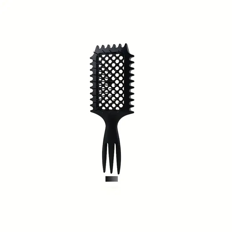 5-Piece Hair Styling Set: Curl Define Styling Brush Curved Rat Tail Comb Edge Control Brush-Perfect for Salon-Quality Results