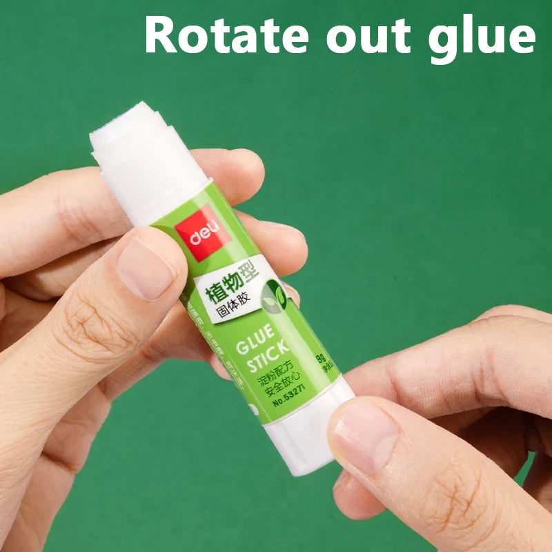 9/21g Deli Strong Glue Stick Handcrafted Non-Toxic Extra Strong Bonding Rapid Drying Perfect Students Office Use High-quality