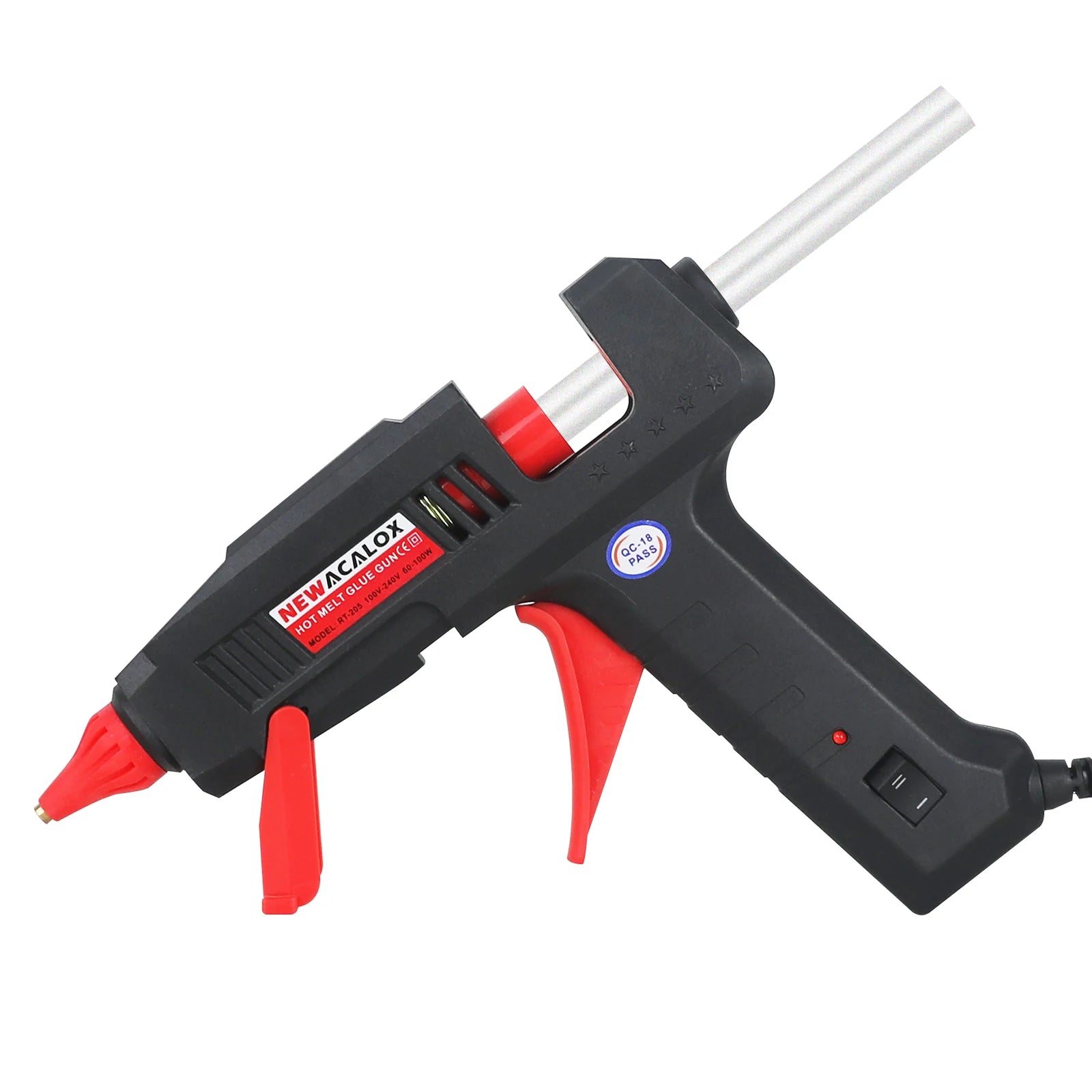 NEWACALOX US 60W 100W DIY Hot Melt Glue Gun Industrial Gluegun 1pc 11mm Glue Gun Sticks Arts DIY Repair Tool