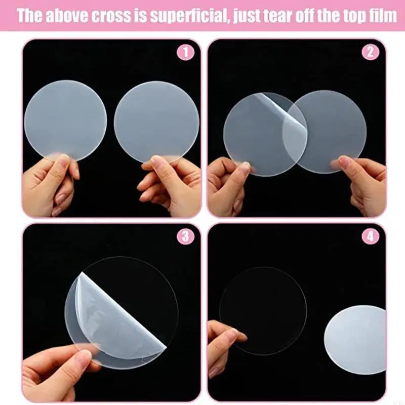 30Pcs Acrylic Sheet Round Disc Clear Cast Plexglass Board 1mm Thick for Display