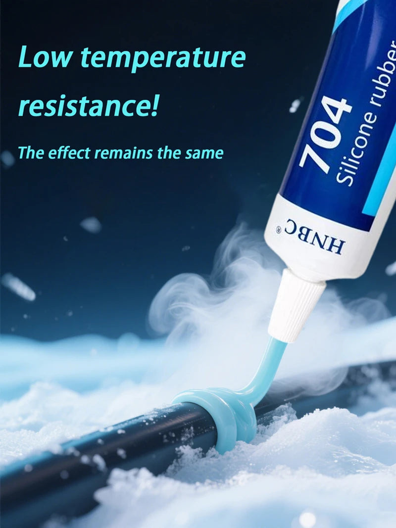 120ml 704 Fixed High Temperature Resistant Silicone Rubber Insulated Sealing Glue Waterproof Silicone Thermal Conductive