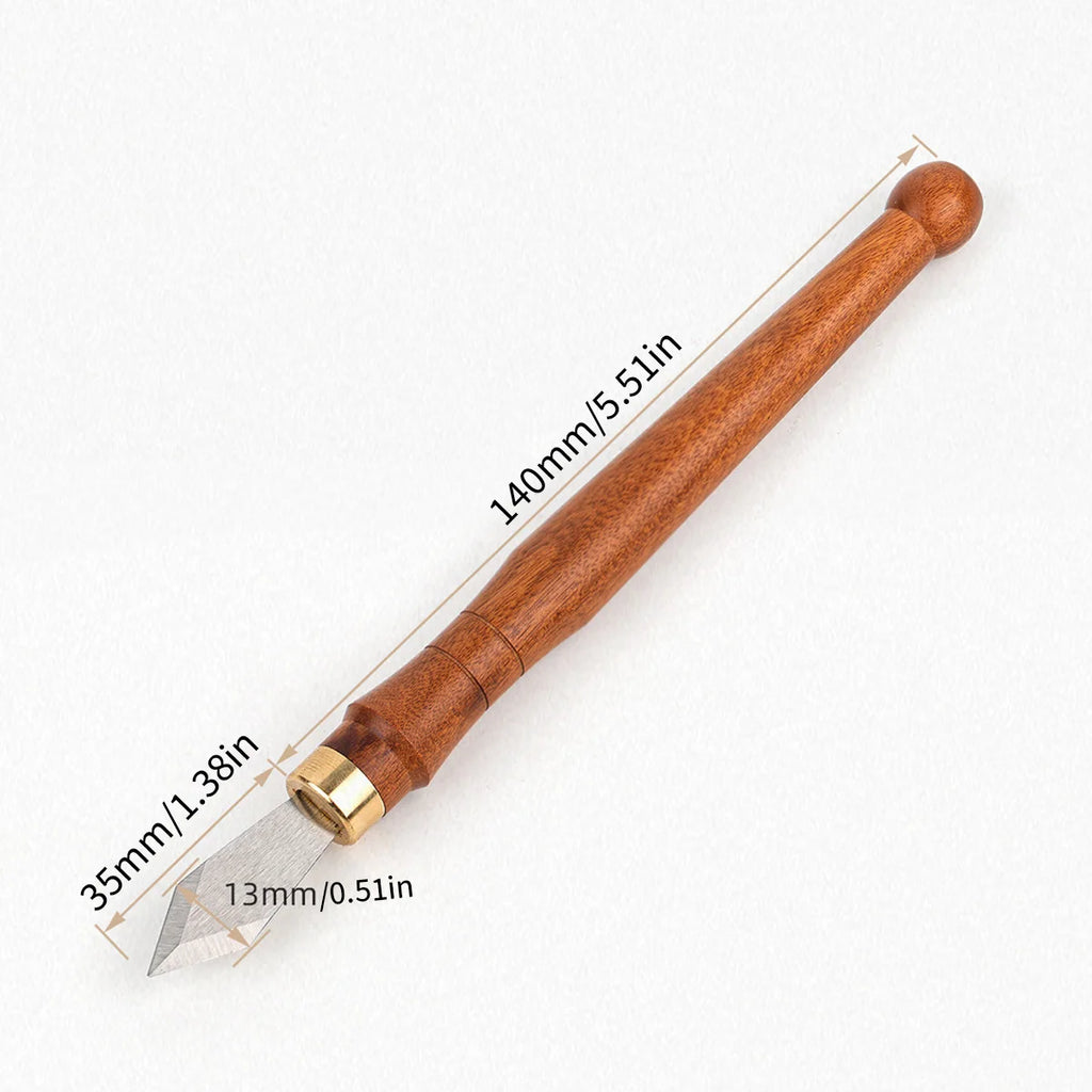 Wood Dual Bevel Carving Knife Tool, Precision Striking Knives with High Carbon Steel Blades for DIY Craft Sculpture Carpenter