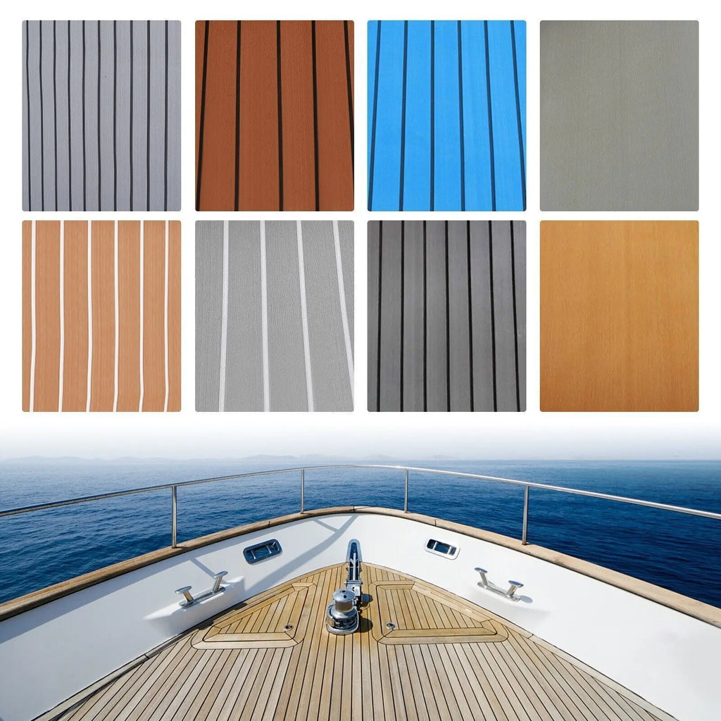 94.5"x 35.4" EVA Anti-slip Mat Foam Boat Decking Sheet Anti-Slip Self-Adhesive Deck Boat Flooring Mat Cuttable