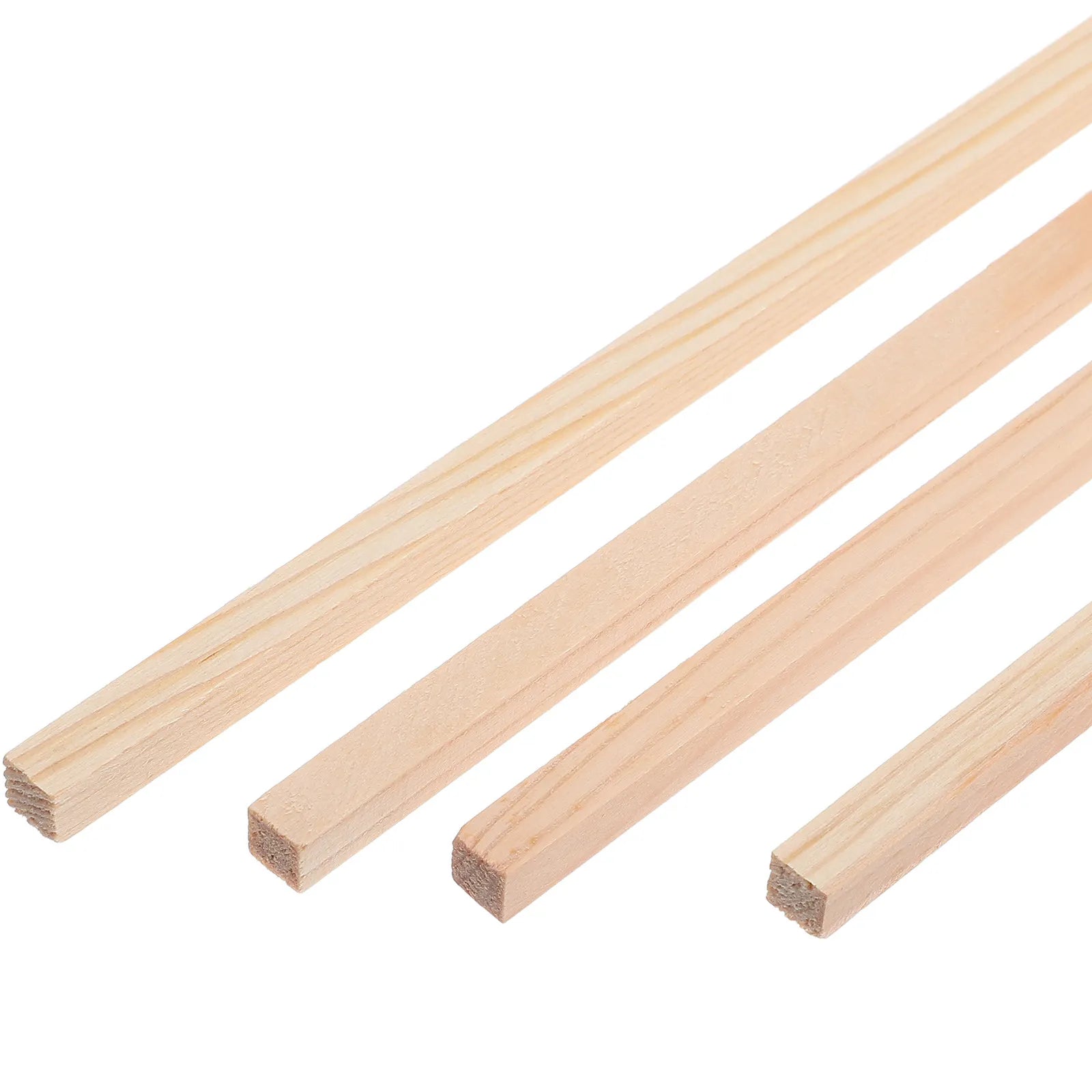 20Pcs Wooden Square Dowel Rods for Crafting Unfinished Wood Sticks DIY Wood Craft Supplies 300x6mm for School Projects Home