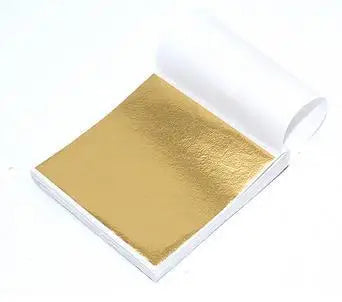 100Pcs Gold Leaf Sheets 9x9cm Gilding Foil Antique Silver Foil Paper For Paintings Arts Crafts Nail Deco  Furniture