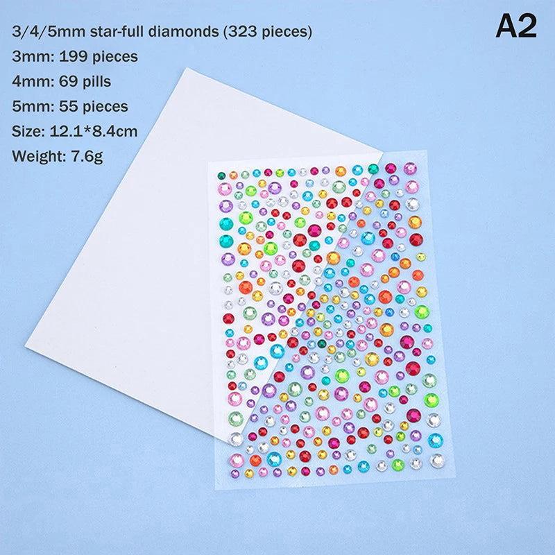 3D Rhinestone Face Stickers Sheet - Self-Adhesive Crystal Eye Gems for Party Makeup, Festival Body Jewelry & Photo  Decor