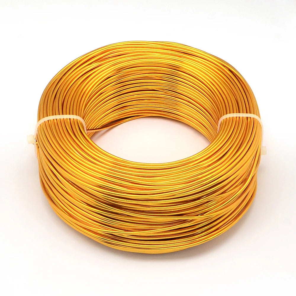 PandaHall 0.6-2.0mm Anodized Aluminum Wire 10 Sizes , Colorful Bendable Craft Wire for Jewelry Making, DIY Model Beading