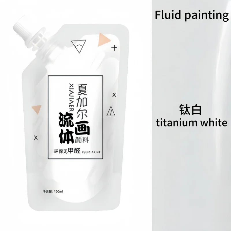 100ml/ Multi-colour xiajiaer Fluid Paint Acrylic paint Bag Violent Bear DIY decorative painting liquid liquid dye