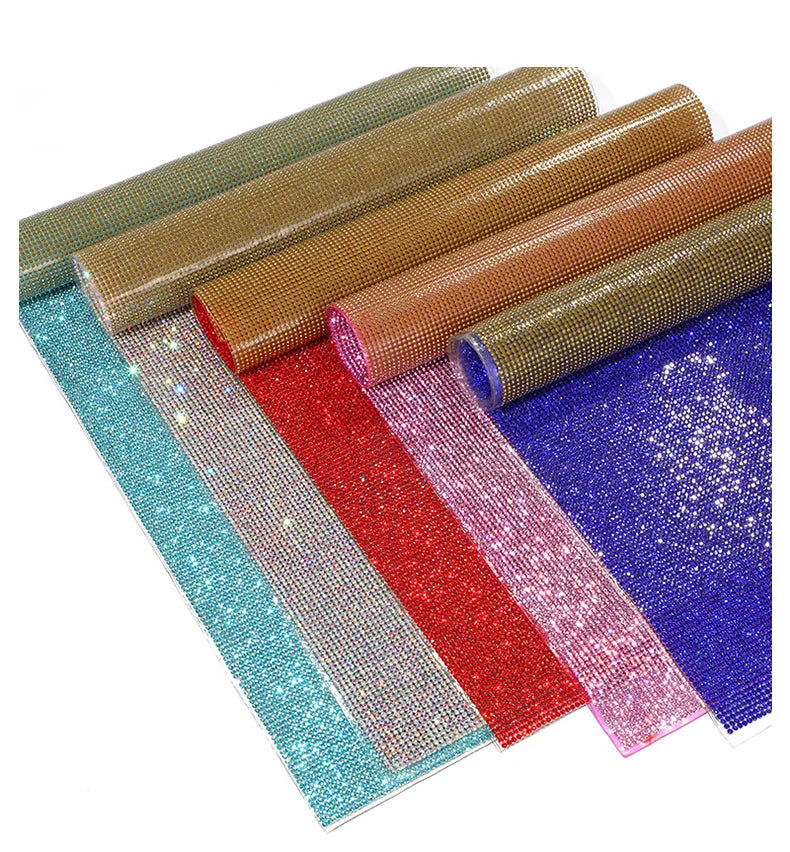 Self-adhesive Rhinestone Jewelry DIY Accessories Phone Case Shiny Diamond Ribbon Wedding Crystal Tape Sticker Car Interior Decor
