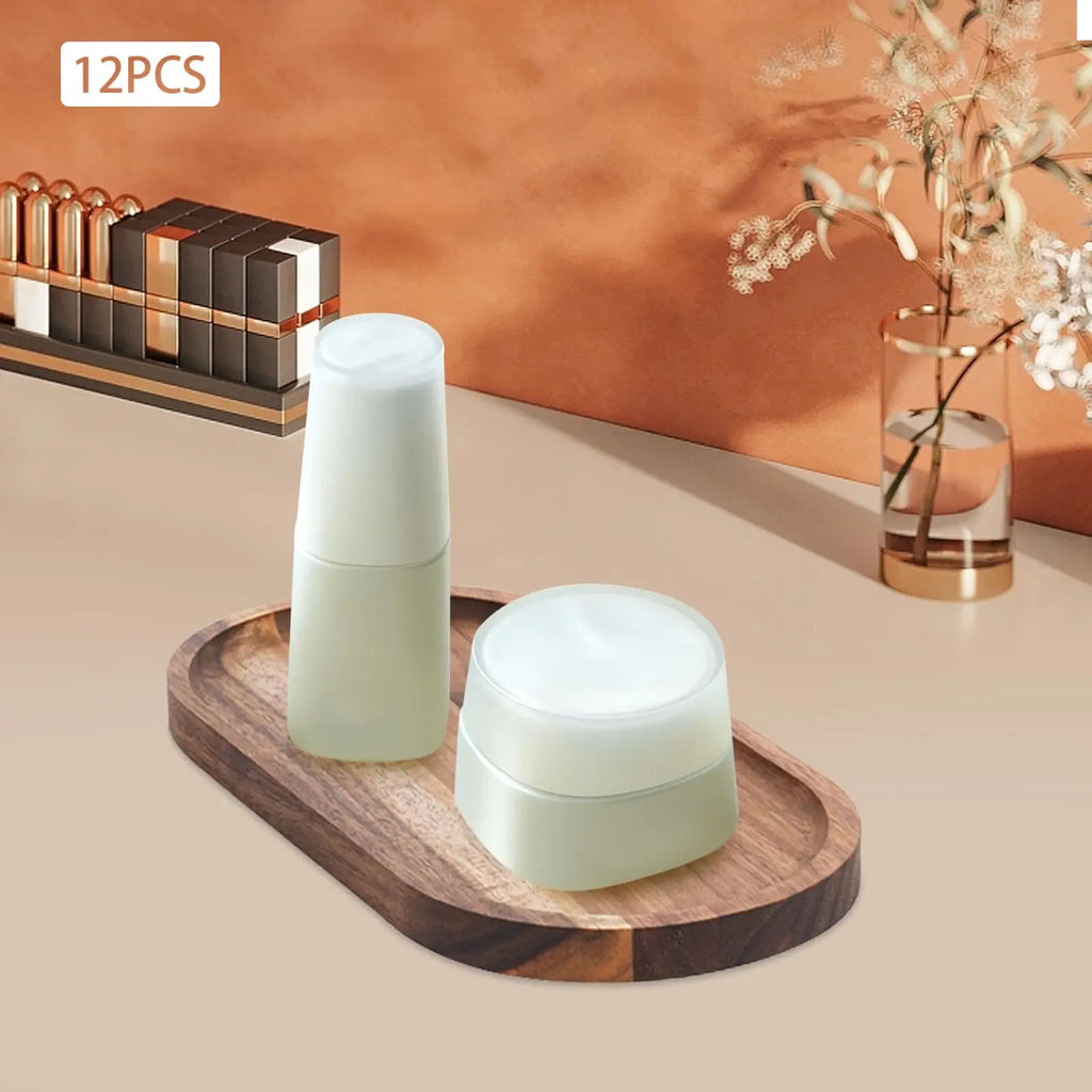 Wooden Serving Tray Oval Wood Tray 12 Pcs Decorative Tray for Coffee Table 10 * 5 * 0.78in
