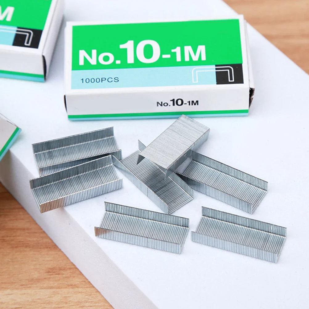 12 Boxes Mini Staples Heavy Duty Stainless Steel Standard Size Refill Staples for Office Desktop Stapler Paper Staple