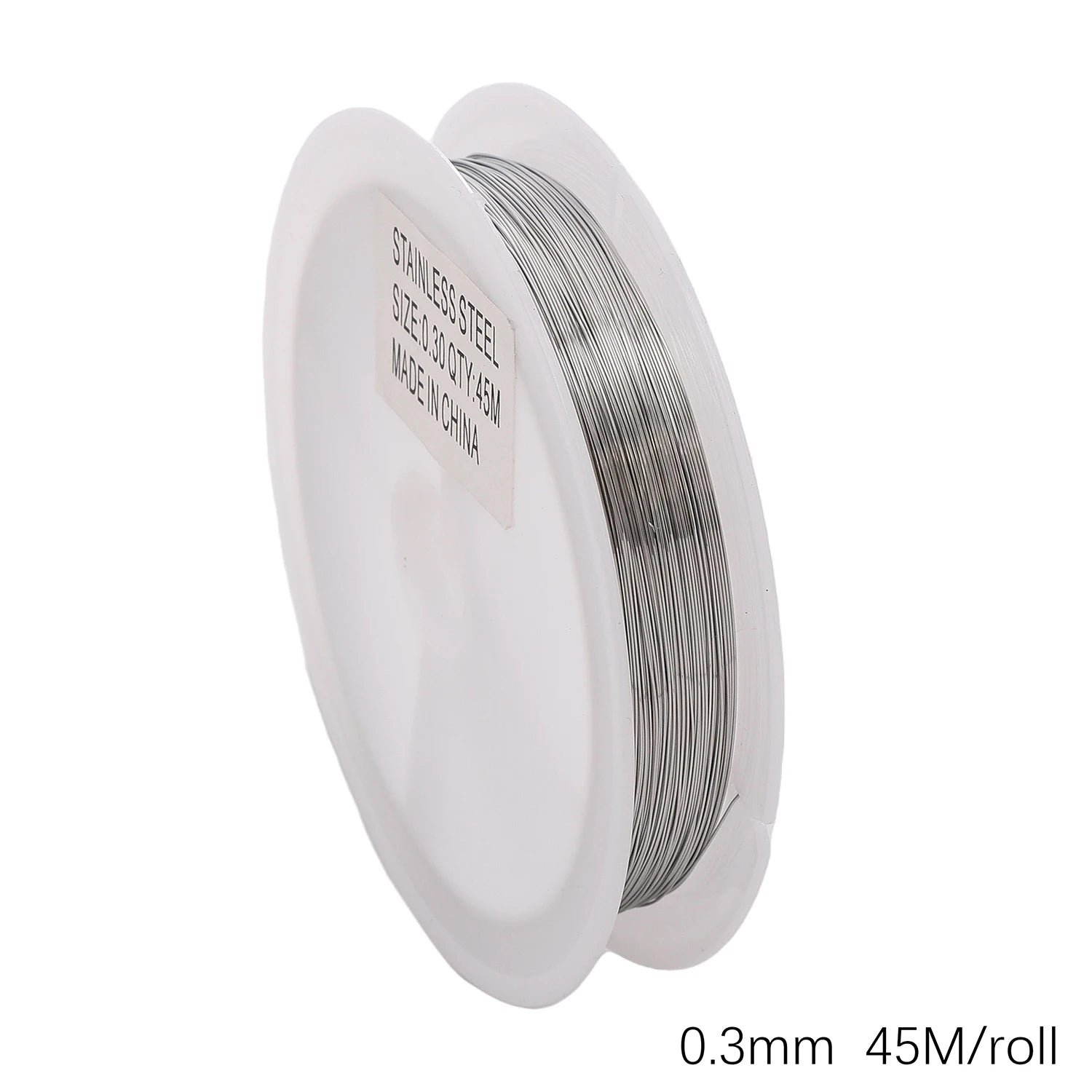 Flexible Anti-Rust Beading Wire, Single Strand, Soft Steel Craft Wire for Jewelry Making, Bead Wrapping and Connecting, 5mm,