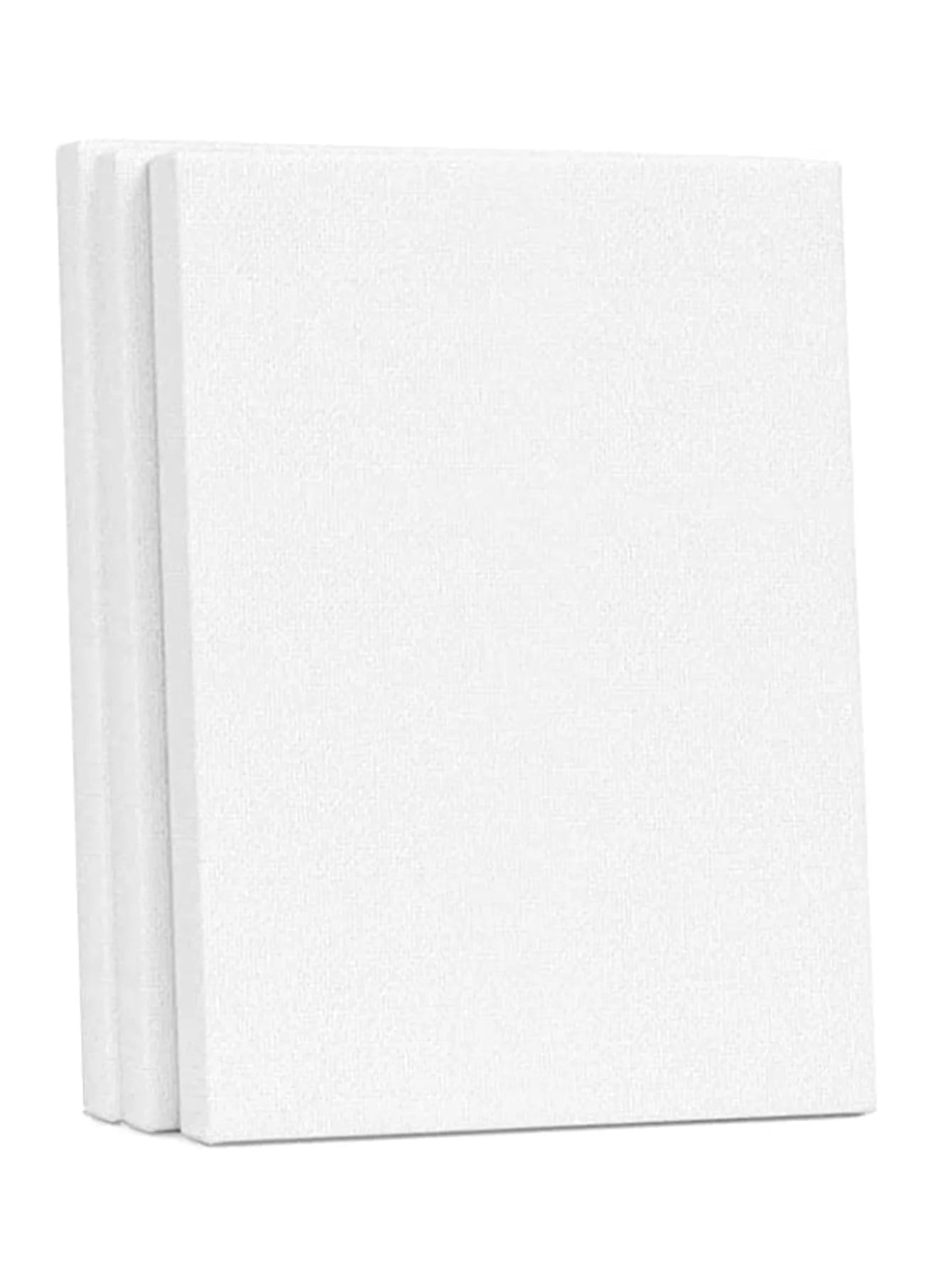 8x10 Inch 100% Cotton Primed Canvas Boards - Professional Stretched Painting Panels for Acrylic/Oil & DIY Art Studio Supplies