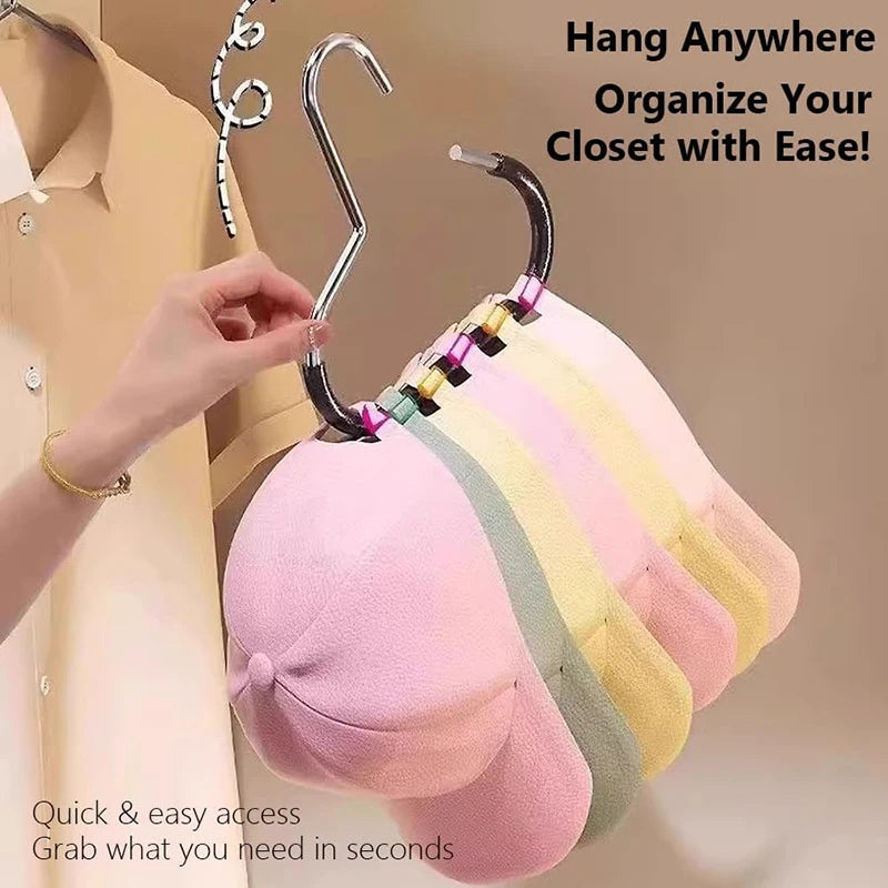 2-Pack Hat Hooks - Holiday Entryway Organizer for Coat Closet & Wall Mount Storage