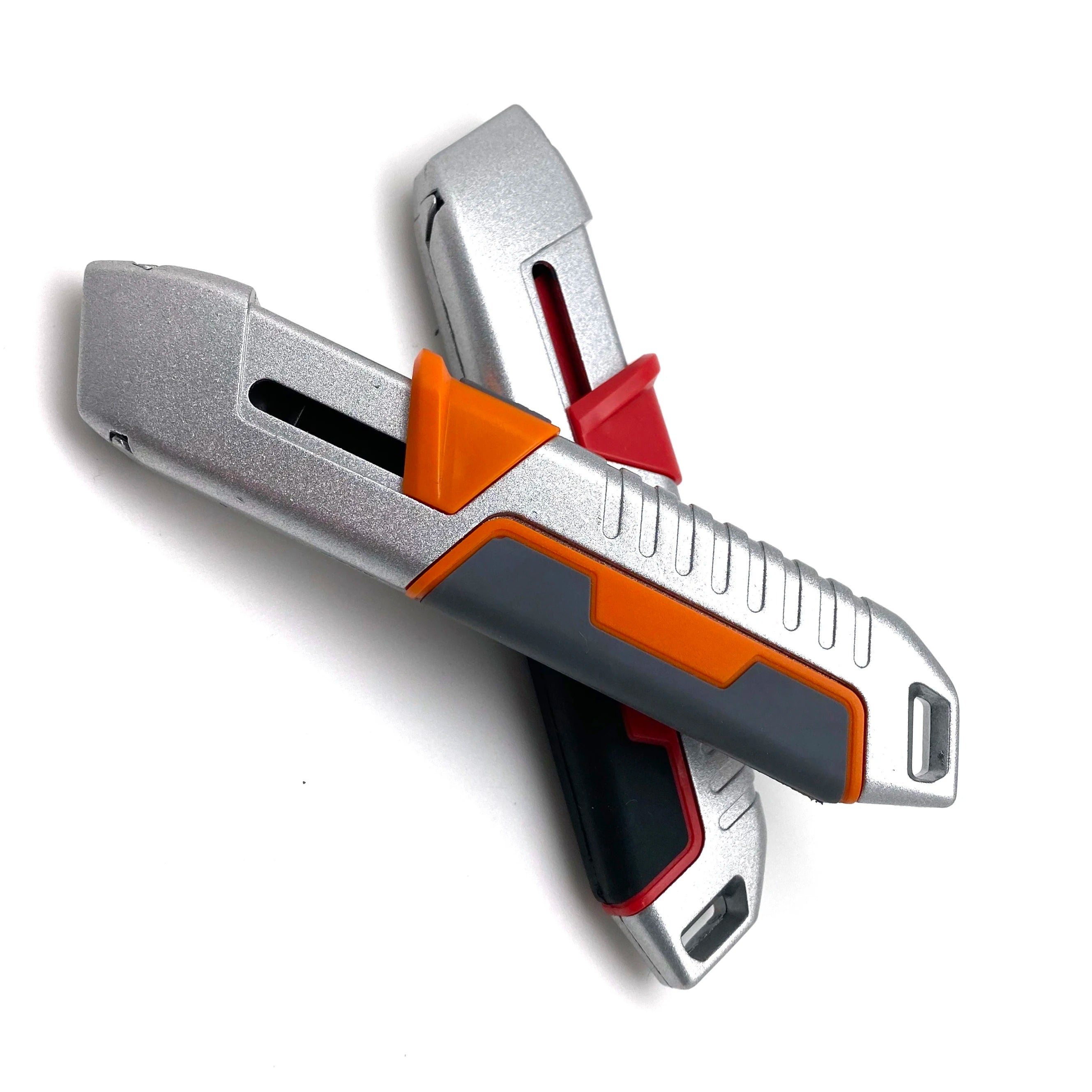 Safety Blade Knife Utility Knife Auto Rebound Box Opener Wallpaper Rubber Cutting Cutter Metal Alloy Roofing Knives Pocket Knife