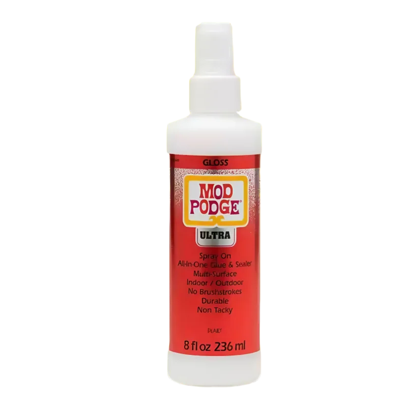 Original Mod Podge Gloss Sealer Glue and Finish Quick Dry Easy Clean Non-Toxic Craft Glue for Wood Paper Fabric 2oz/4oz/8oz
