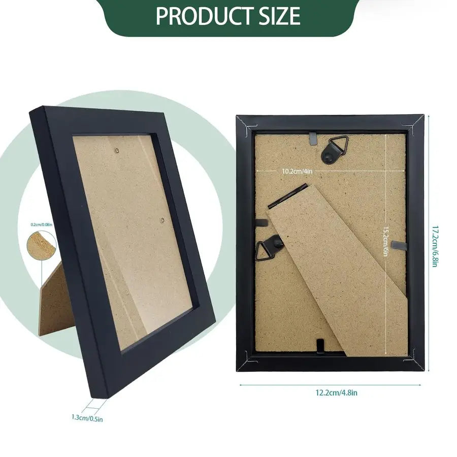 Picture Frames Bulk Set of 30 Wood Photo Frames for 4x6 Photos Wall Mounting Simple Black Photo Frames Multi Picture Frames for