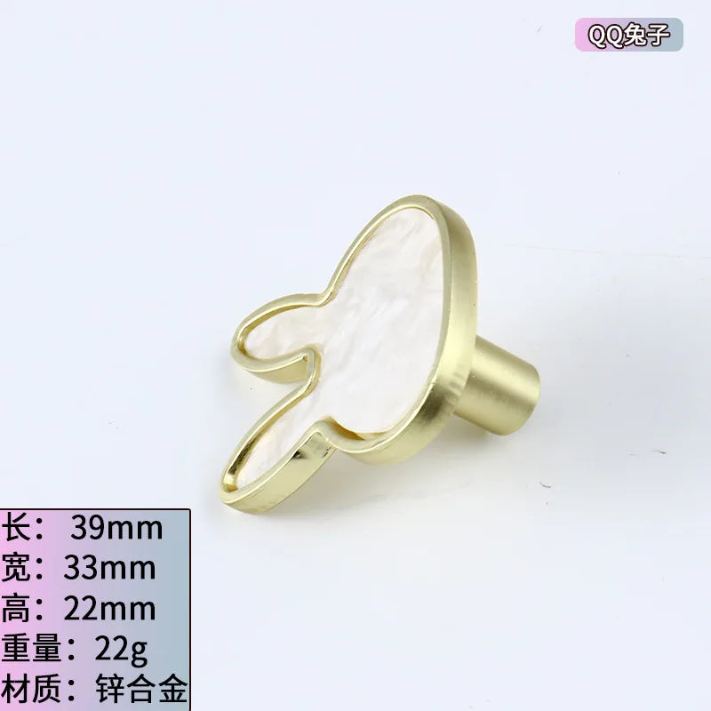 Modern Cupboard Drawer Knobs Wardrobe Furniture Single Hole Door Handle Simple Personality Children's Room Bedside Table Knobs