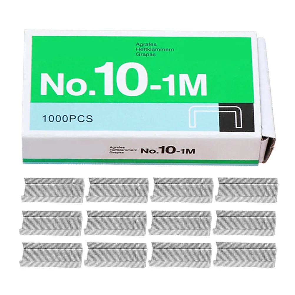 12 Boxes Mini Staples Refill Corrosion Resistant Stainless Steel Standard Size Heavy Duty for Mini Staplers Office School Home