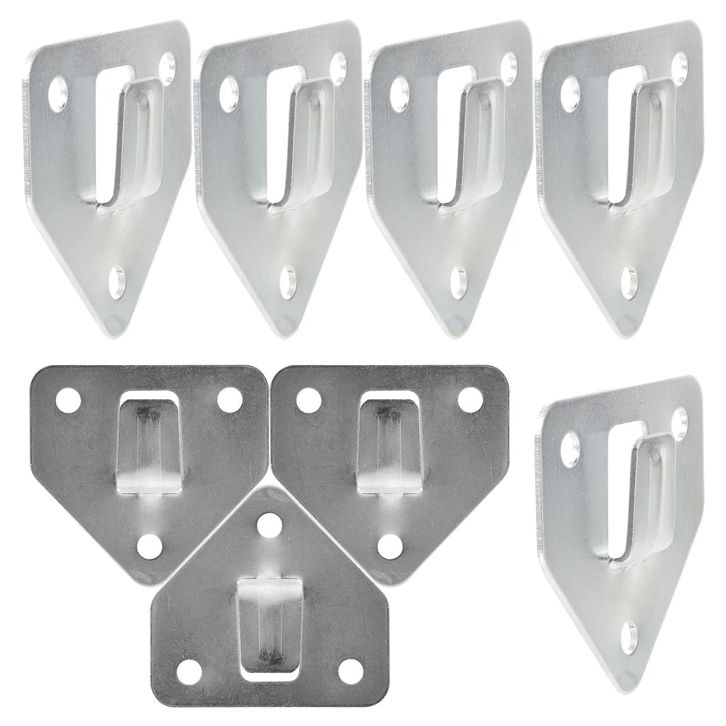 8pcs Wall Mount  Hook Heavy Duty Metal Bracket Durable Practical Easy Install  Bracket Holder Hanging Piece Iron Mounting Hooks