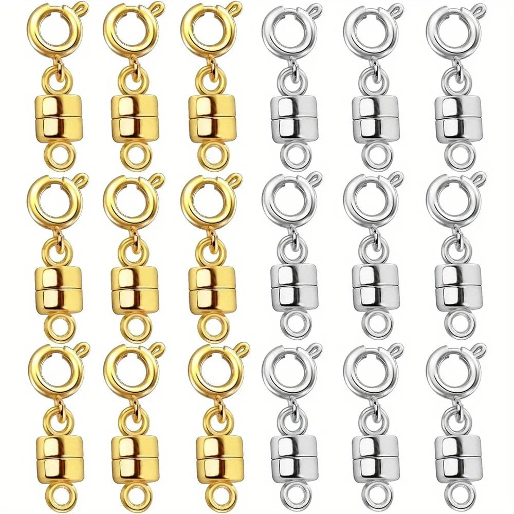 18pcs Magnetic Necklace Clasps and Closures Bracelet Converter Clasp,Suitable for Necklaces Chain Extender