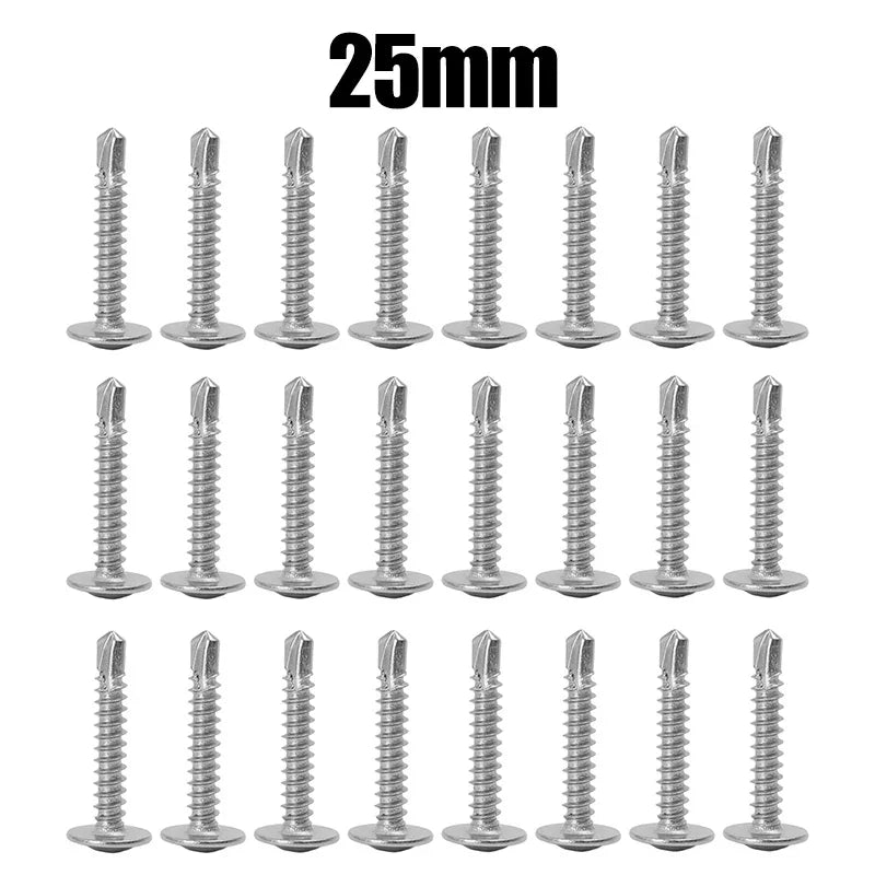 Truss Head Sheet Metal Screws Assortment Kit Stainless Steel Self Tapping Drilling Screw For Metal Wood Thread Phillips Cross