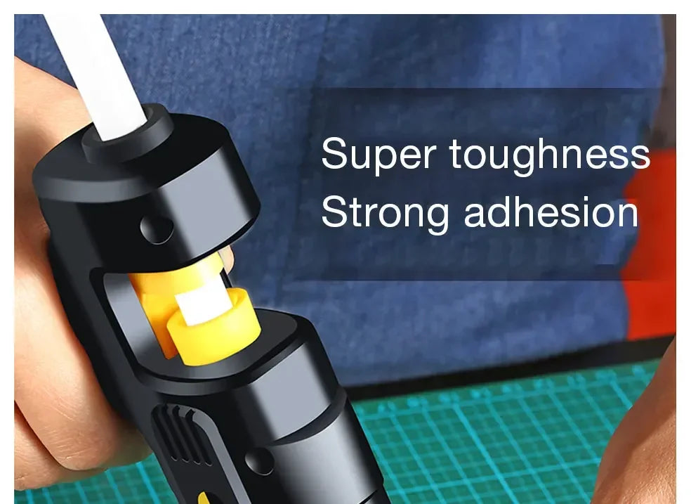 Deli 80W/100W Hot Melt Glue Gun Set With Glue Stick Industrial Glue Guns Thermo Electric Heat Temperature Repair Tool