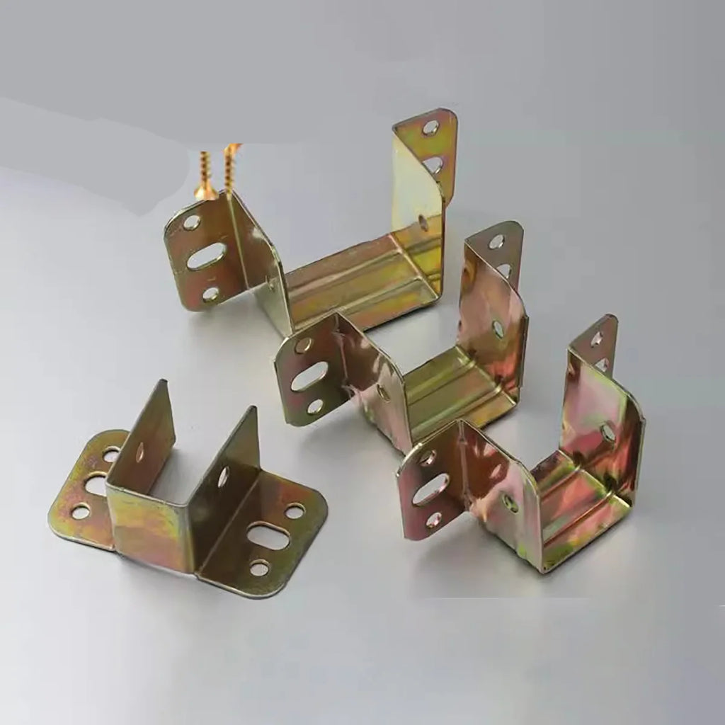 U-shaped Thickened Bed Hinge Hook Angle Code/bed Beam Bracket Metal Bracket Wooden Fixing Hardware Accessories