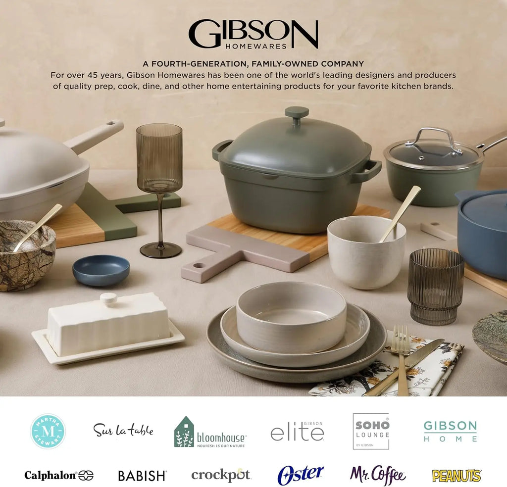 16-Piece Black Stoneware Dinnerware Set - Durable Ceramic Plates and Bowls for Everyday Dining