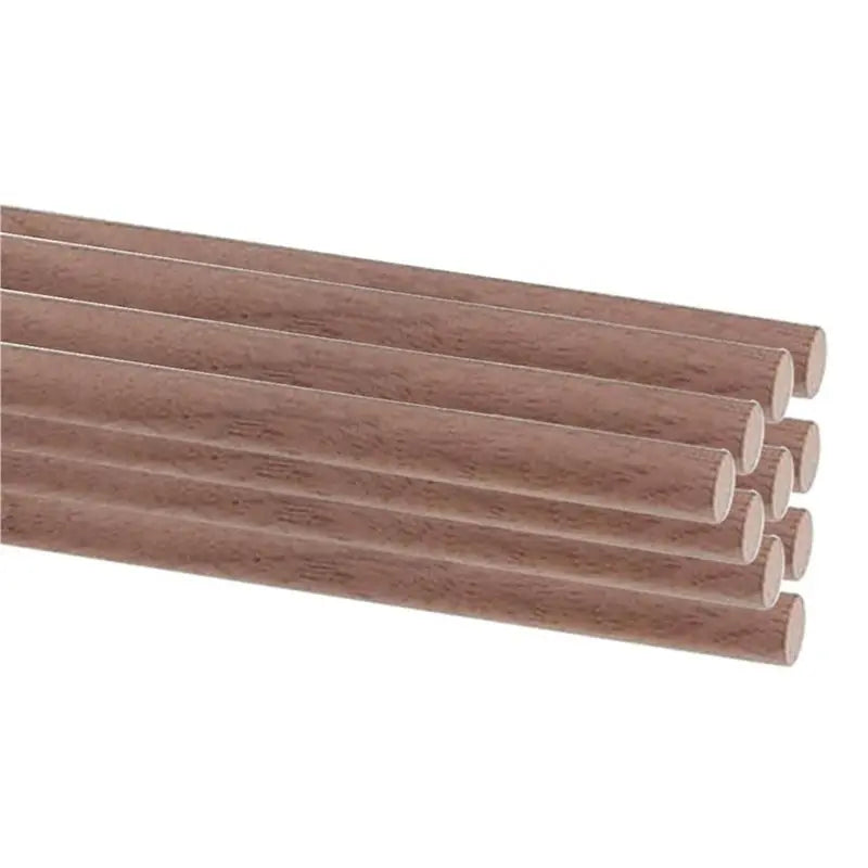 【COMELY】20 PCS Wooden Dowel Rods For Crafts Round Unfinished Walnut Dowel Rod Sticks Hardwood Sticks For DIY Crafting