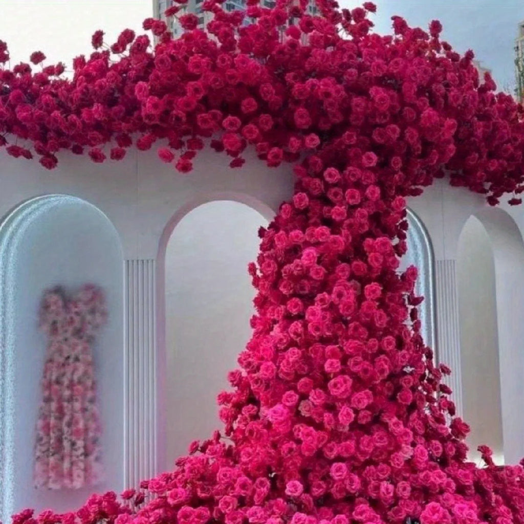 10 Pcs Artificial Rose Flower Realistic 25.59in Silk Roses with Stem Bouquet of Flowers Plastic Flowers Real Looking