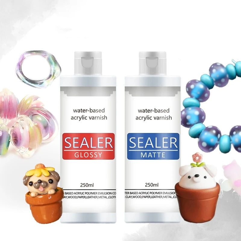 20/60ml Water-based Acrylic Varnish Sealer Glossy Sealer Matte Non-toxic Seal Gloss Oil Quick Drying Sealant Crafts Supplies