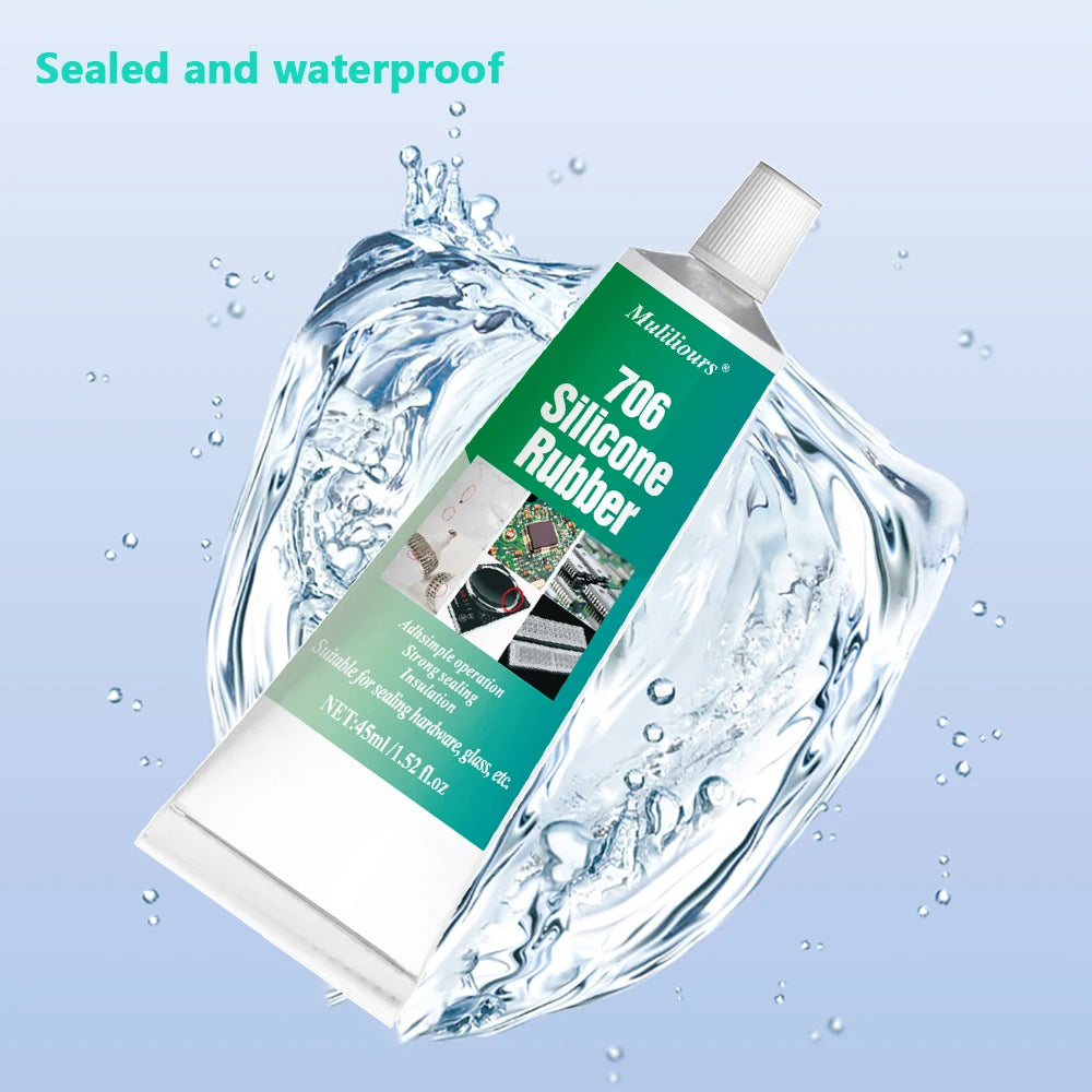 706 Soft Adhesive Silicone Rubber High Temperature Resistant Waterproof Sealing Insulation Gel Electronic Components Adhesive