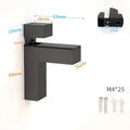 Wall Mount Zinc Alloy Furniture Accessories Cabinet Door clip Glass Door Clamp Frameless Brackets Glass Shelf Holder