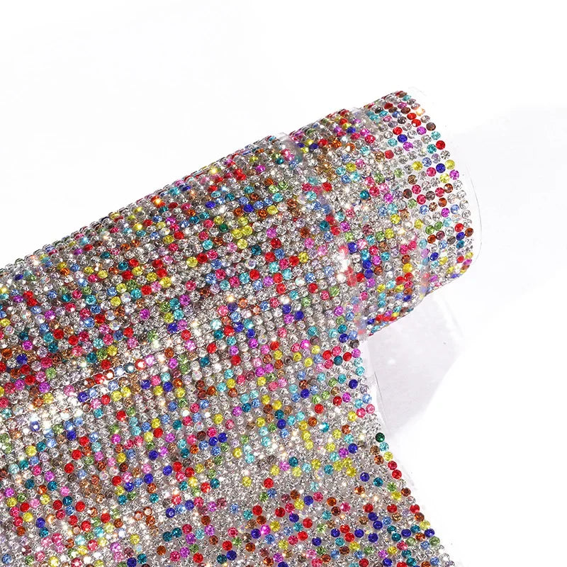 Self-adhesive Rhinestone Jewelry DIY Accessories Phone Case Shiny Diamond Ribbon Wedding Crystal Tape Sticker Car Interior Decor