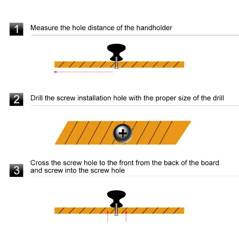 Stainless Steel Door Knobs Drawer & Cabinet Pull Handles Kitchen Cupboard Knobs Furniture Hardware Accessory