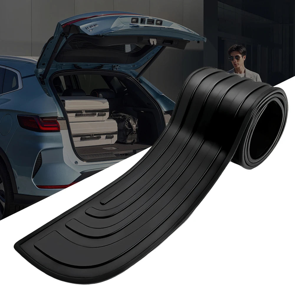 Universal Car Trunk Door Guard Strips Sill Plate Protector Rear Bumper Guard Rubber Mouldings Pad Trim Cover Strip Car Styling