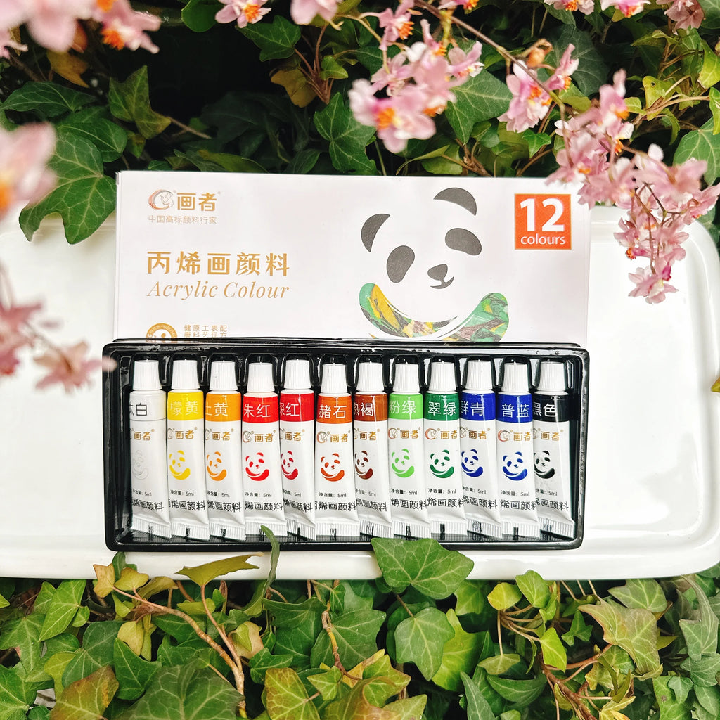 12/18/24 Colours Acrylic Paint Set Waterproof Painting Colour Multicolour Acrylics Pigments DIY Hand Painted Glass Paint Set