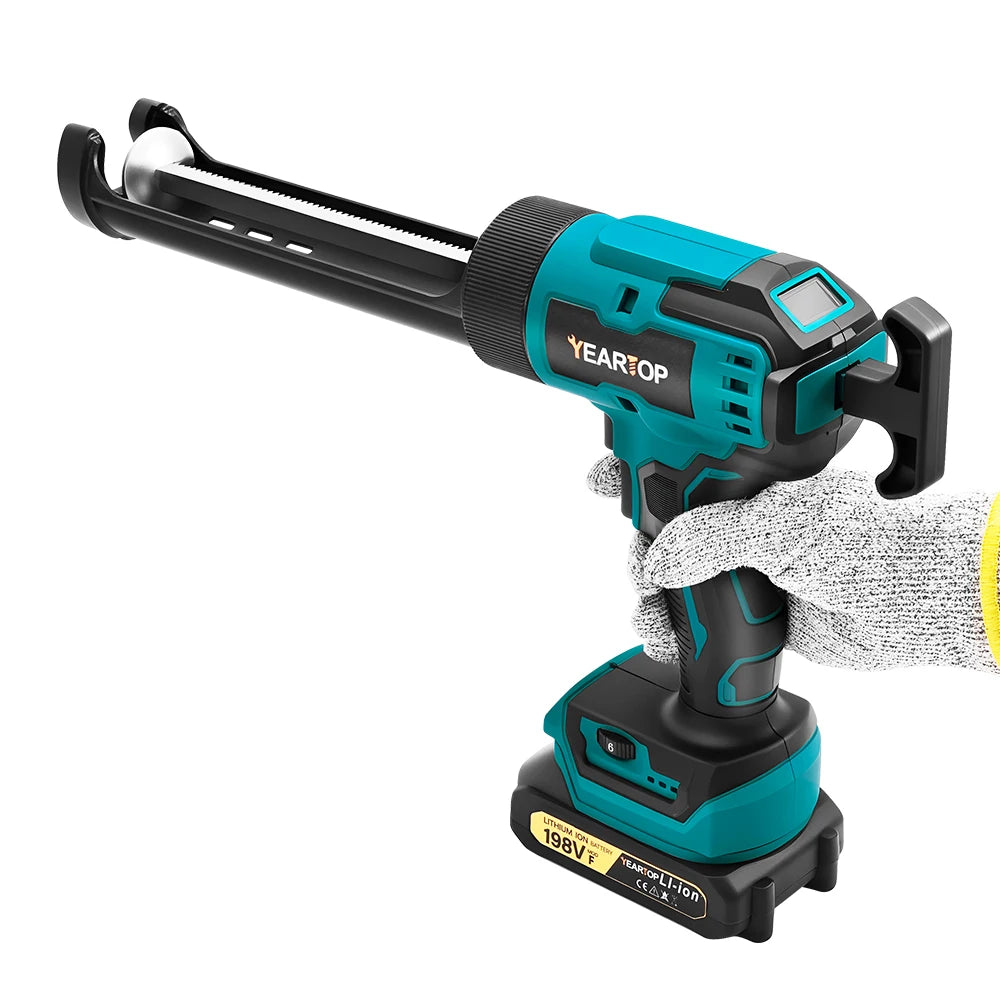6 Speeds Cordless Electric Glue Gun Silicone Glass Glue Caulking Squeezer Gun Electric Sewing Glue Tool for Makita 18V Battery