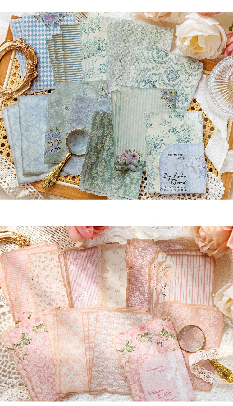 30 Sheets Vintage Journal Scrapbooking Supplies Material Labels paper for Journal notebook Planner hand made Craft Supplies